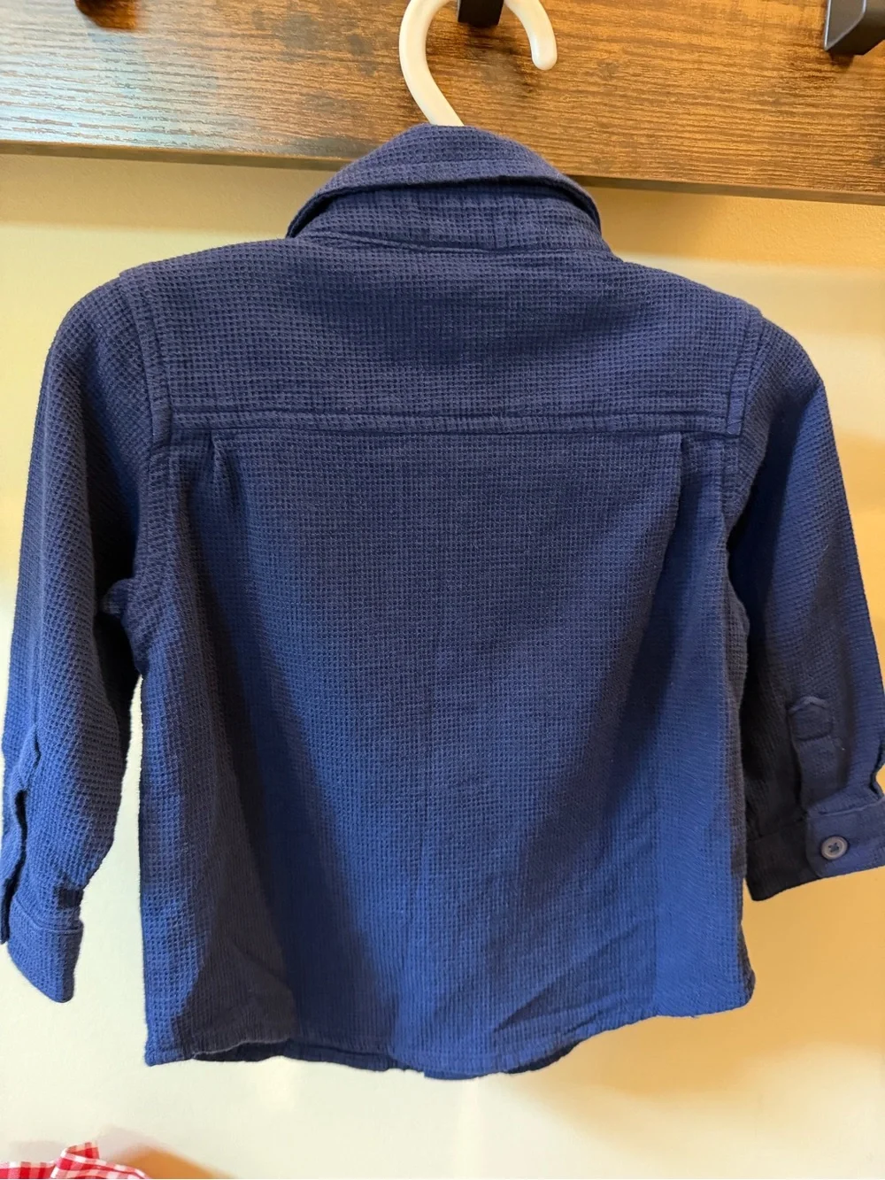 Carter's Old Navy Toddler Boys Waffle Shirt & Hoodie Set